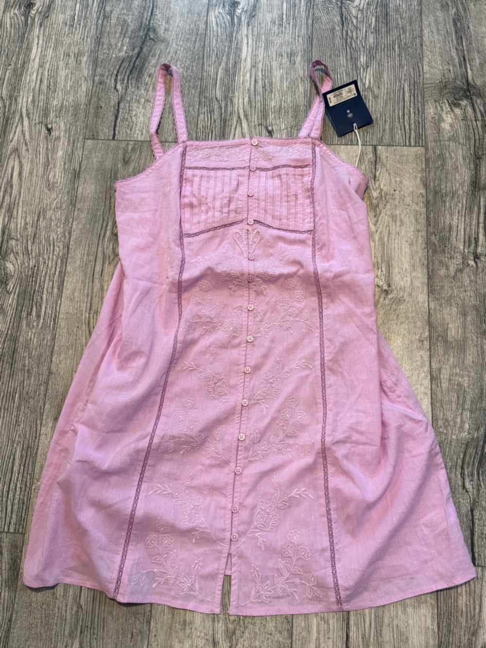 Roller Rabbit Pink Lace-Trim Dress with pockets